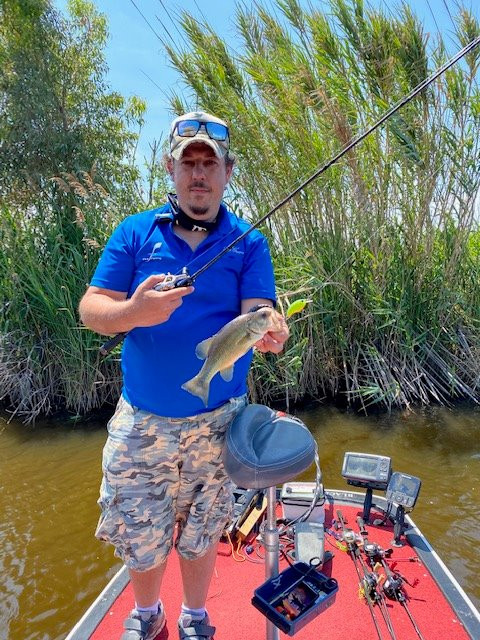 C.I. Bass Fishing Da Natante Cat.Elettrico Lago Massaciuccoli