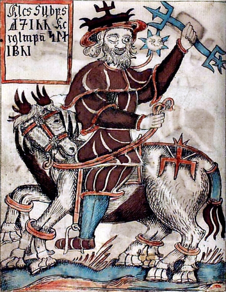 Odin riding Sleipnir