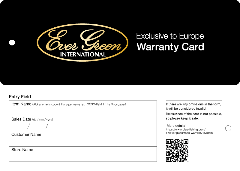 Warranty Certificate for Purchases in Europe